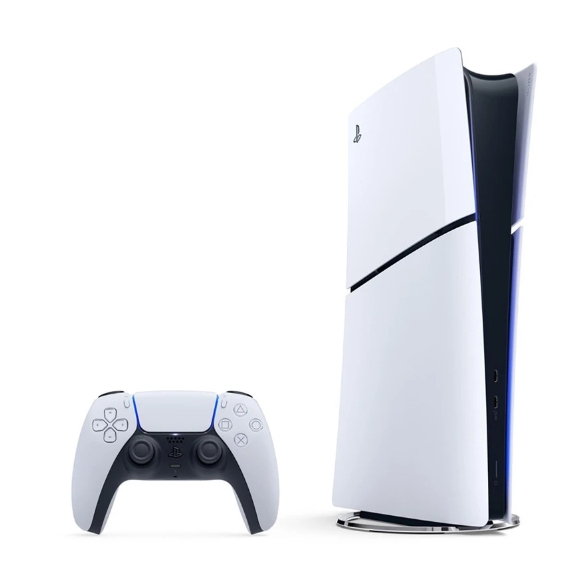 Sony PS5 Slim Digital Edition (825GB SSD) Black & White Gaming Console with 1x Wireless Controller