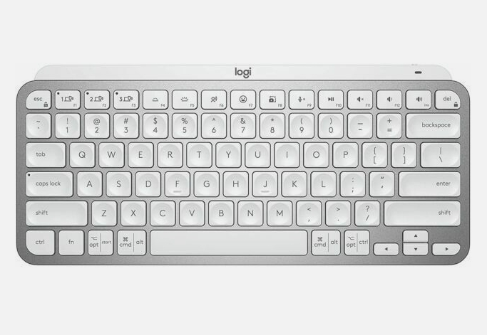 Logitech MX Keys Mini Wireless Keyboard (Pale Gray), English - US