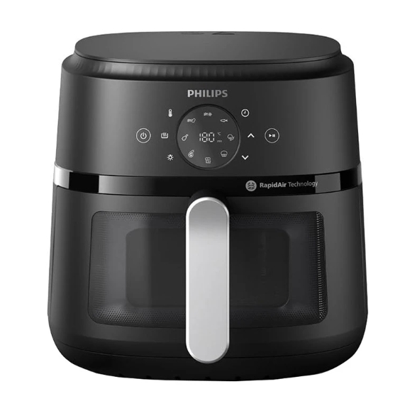 Philips 2000 Series NA231 6.2L 1700W Black & Silver Air Fryer
