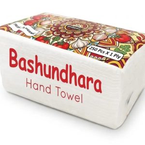 Bashundhara Hand Towel Tissue 250 Pcs - 1 Ply Soft & Hygienic towel poly